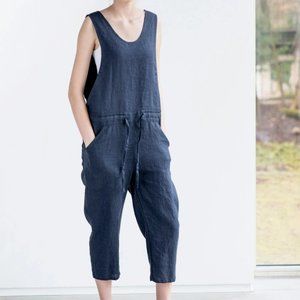 Not Perfect Linen jumpsuit, in Canyon Clay colorway